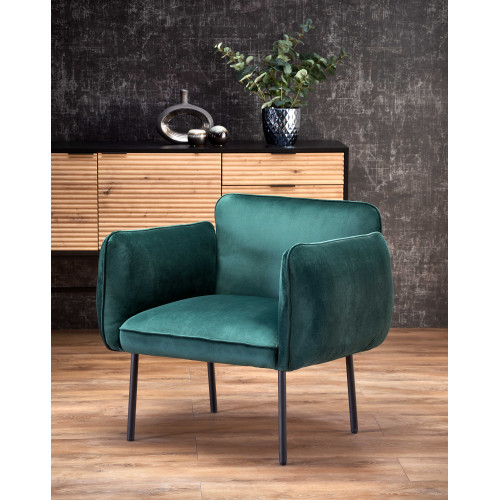 BRASIL leisure armchair dark green/ black DIOMMI V-CH-BRASIL-FOT-C.ZIELONY