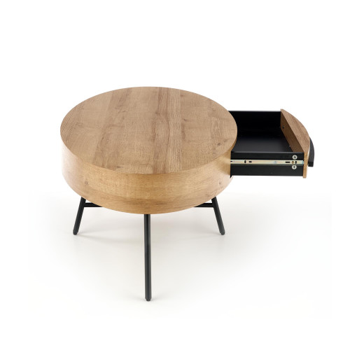 CAROLINA c.table, golden oak / black DIOMMI V-CH-CAROLINA-LAW