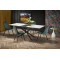 DIESEL extension table, color: top - white marble / dark grey, legs - black DIOMMI V-CH-DIESEL-ST