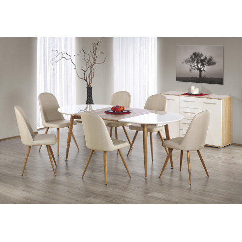 EDWARD extension table, color: honey oak, DIOMMI V-CH-EDWARD-ST-DĄB_MIODOWY