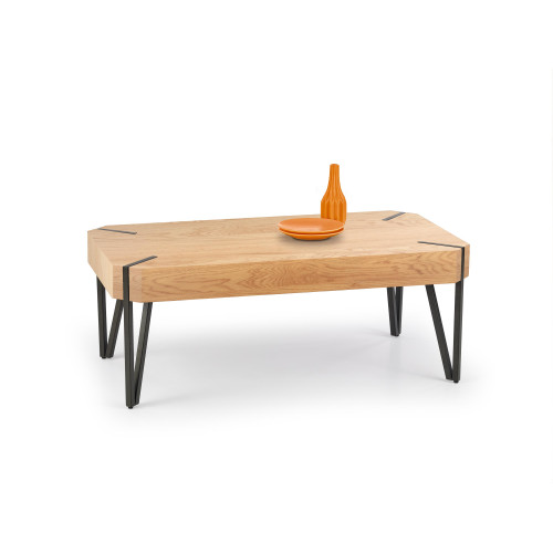 EMILY c.table, color: golden oak / black DIOMMI V-CH-EMILY-LAW-DĄB_ZŁOTY