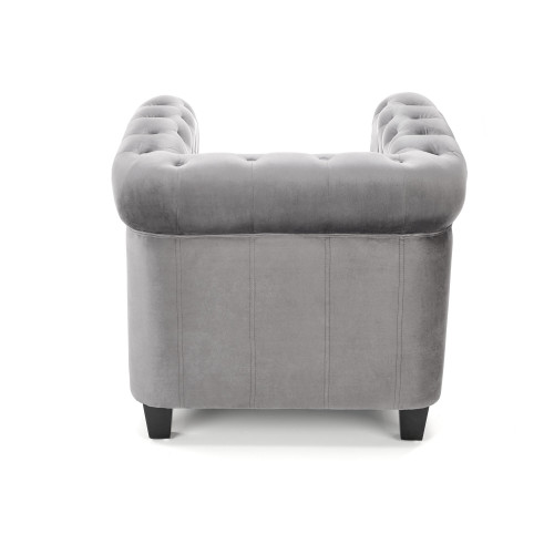 ERIKSEN  leisure armchair grey / black DIOMMI V-CH-ERIKSEN-FOT-POPIELATY