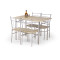 FAUST set + 4 chairs color: sonoma oak DIOMMI V-CH-FAUST-ZESTAW