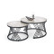 FLAMINGO set of 2 coffee tables, grey marble DIOMMI V-CH-FLAMINGO-LAW