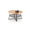 FLORENCE c. table natural oak / black DIOMMI V-CH-FLORENCE-LAW