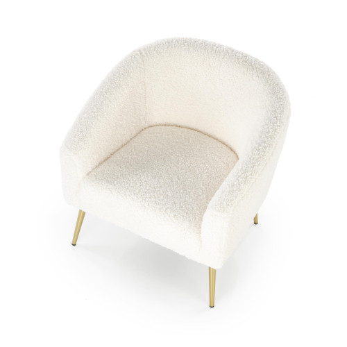 GRIFON leisure armchair cream / gold DIOMMI V-CH-GRIFON-FOT-KREMOWY