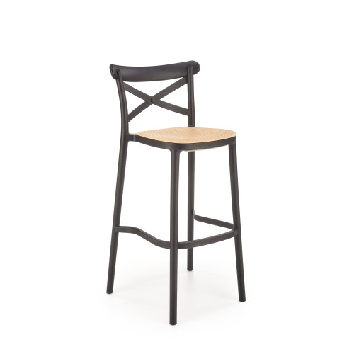 H111 bar stool, black / brown DIOMMI V-CH-H/111