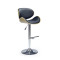 H44 bar stool color: light oak/black DIOMMI V-CH-H/44-J.DĄB-CZARNY