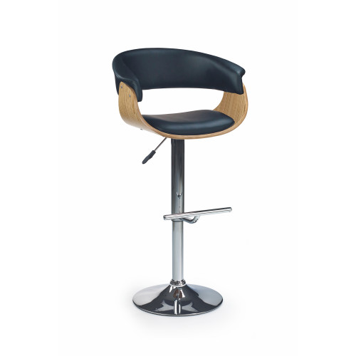 H45 bar stool color: light oak/black DIOMMI V-CH-H/45-J.DĄB-CZARNY