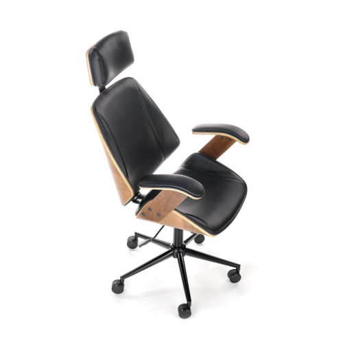 IGNAZIO swivel armchair, walnut/black DIOMMI V-CH-IGNAZIO-FOT-CZARNY IGNAZIO swivel armchair, walnut/black DIOMMI V-CH-IGNAZIO-FOT-CZARNY