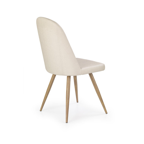 K214 chair, color: dark cream / honey oak DIOMMI V-CH-K/214-KR-C.KREMOWY/D.MIODOWY