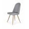 K214 chair, color: grey / honey oak DIOMMI V-CH-K/214-KR-POPIEL-D.MIODOWY