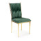 K436 chair color: dark green / gold DIOMMI V-CH-K/436-KR-C.ZIELONY/ZŁOTY