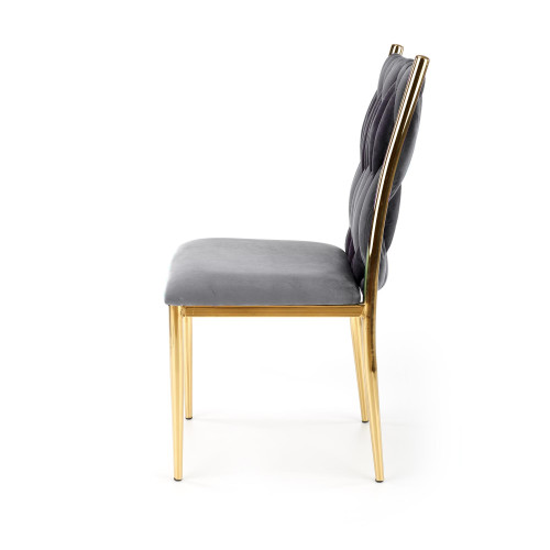 K436 chair color: grey / gold DIOMMI V-CH-K/436-KR-POPIELATY/ZŁOTY