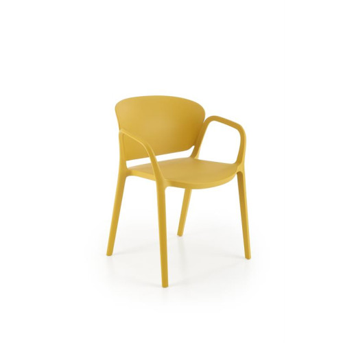 K491 plastic chair mustard DIOMMI V-CH-K/491-KR-MUSZTARDOWY