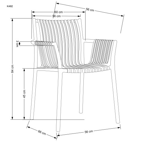 K492 chair black DIOMMI V-CH-K/492-KR-CZARNY