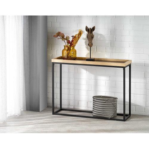 KN6 console table black / natural DIOMMI V-CH-KN/6-KONSOLKA