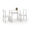 LANCE table + 2 chairs color: white DIOMMI V-CH-LANCE-ZESTAW-BIAŁY