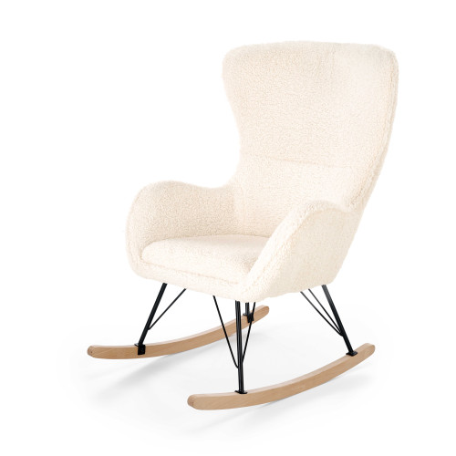 LIBERTO 2 leisure armchair cream / black / natural DIOMMI V-CH-LIBERTO_2-FOT-KREMOWY