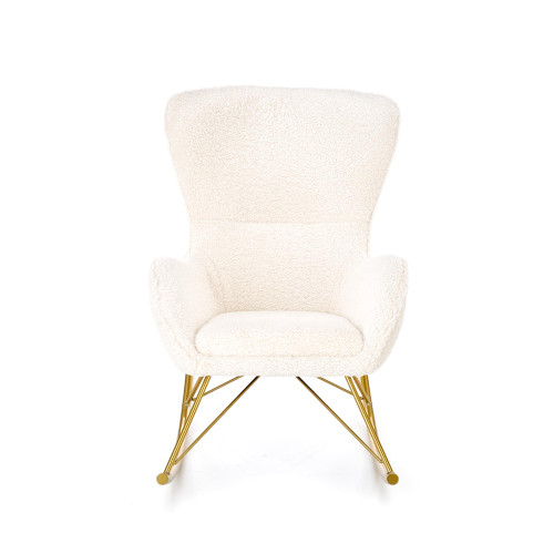LIBERTO leisure armchair cream / gold DIOMMI V-CH-LIBERTO-FOT-KREMOWY