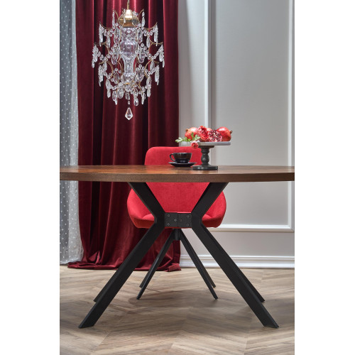 LOCARNO table, color: walnut / black DIOMMI V-CH-LOCARNO-ST