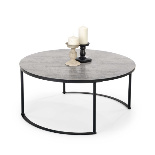 MACAO coffee table, gray / black DIOMMI V-CH-MACAO-LAW