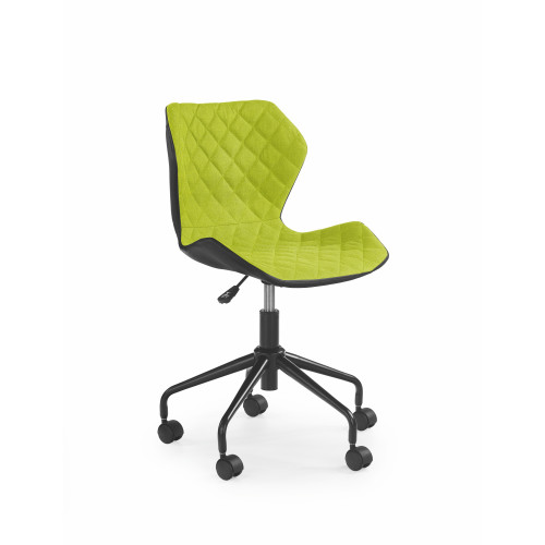 MATRIX children chair, color: black / green DIOMMI V-CH-MATRIX-FOT-ZIELONY