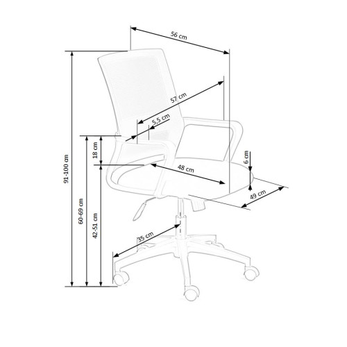 MAURO office chair DIOMMI V-CH-MAURO-FOT MAURO office chair DIOMMI V-CH-MAURO-FOT