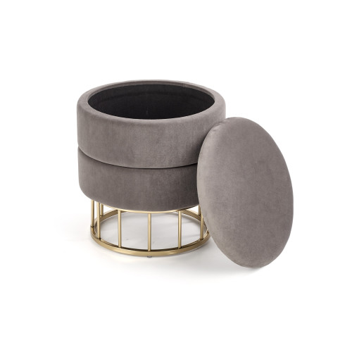 MINTY stool, color: grey DIOMMI V-CH-MINTY-PUFA-POPIEL