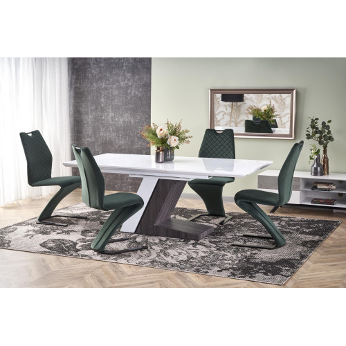 MORTIS extension table, color: white / dark grey DIOMMI V-CH-MORTIS-ST