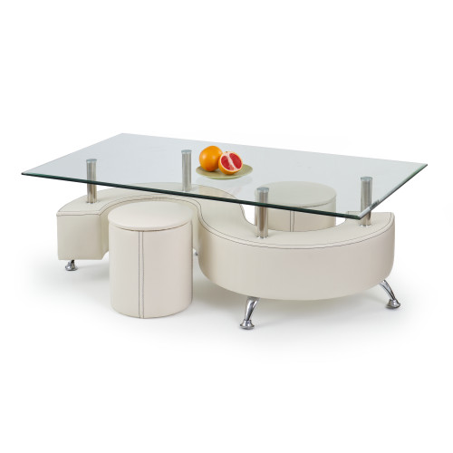 NINA 3 H coffee table color: white DIOMMI V-CH-NINA_3_H-LAW-BIAŁY