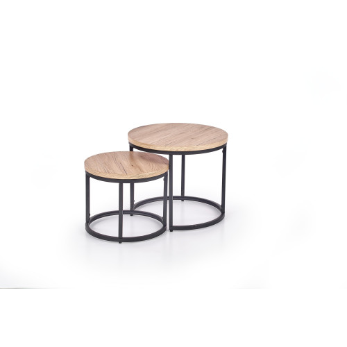 OREO set of two c. tables DIOMMI V-CH-OREO-LAW-DĄB_SAN_REMO