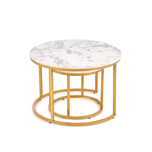 PAOLA set of 2 c. tables DIOMMI V-CH-PAOLA-LAW-ZŁOTY