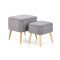 PULA set of two stools, color: grey DIOMMI V-CH-PULA-PUFA-POPIEL