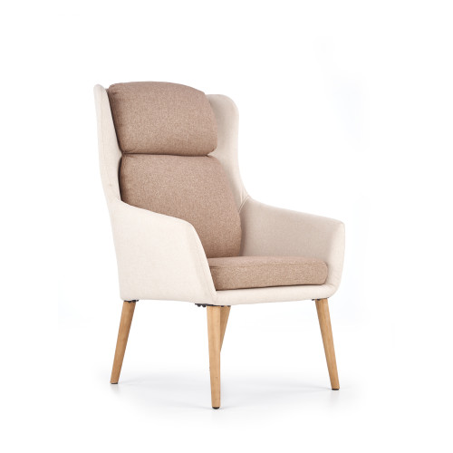 PURIO leisure chair, color: beige / brown DIOMMI V-CH-PURIO-FOT-BRĄZOWY