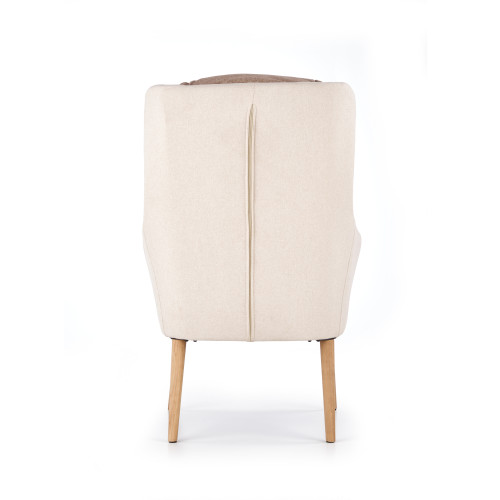 PURIO leisure chair, color: beige / brown DIOMMI V-CH-PURIO-FOT-BRĄZOWY