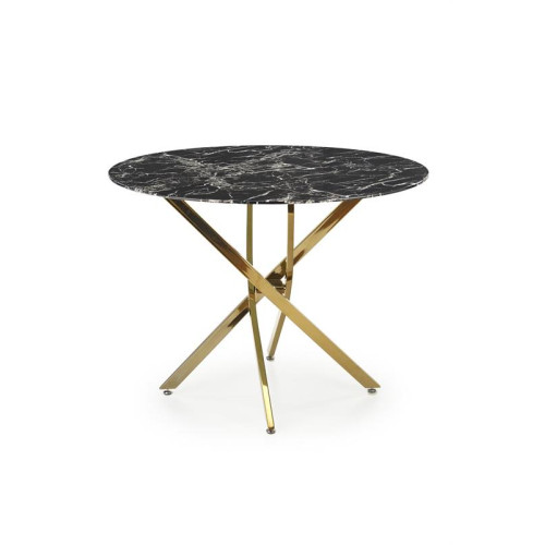 RAYMOND 2 table, color: top - black marble, legs - gold DIOMMI V-CH-RAYMOND_2-ST-CZARNY_ZŁOTY