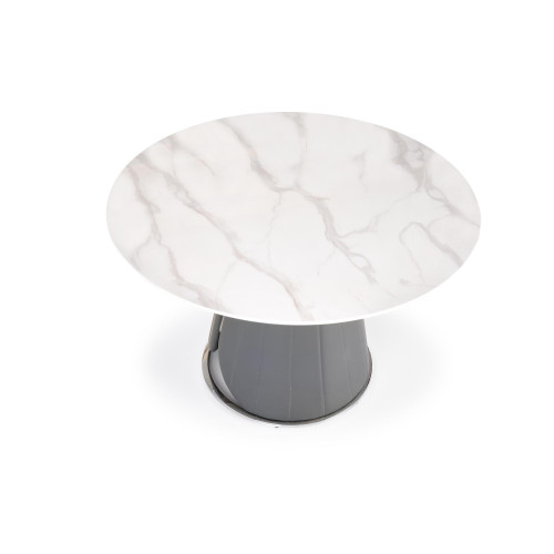 REMIGIO table white marble, leg grey DIOMMI V-CH-REMIGIO-ST