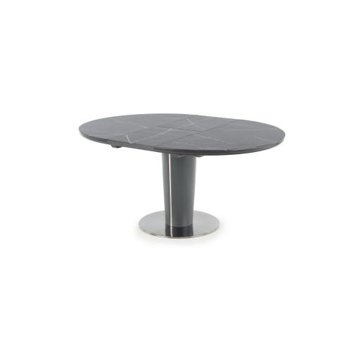 RICARDO extension table, color: top - grey marble, legs - dark grey DIOMMI V-CH-RICARDO-ST