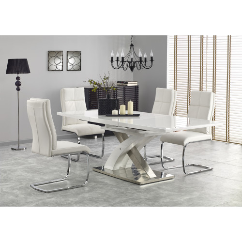 SANDOR 2 table, color: extra white DIOMMI V-CH-SANDOR_2-ST-BIAŁY