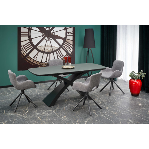 SILVESTRO table dark grey, leg black DIOMMI V-CH-SILVESTRO-ST