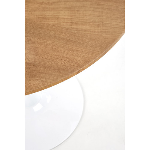 STING table, color: top - golden oak, legs - white DIOMMI V-CH-STING-ST