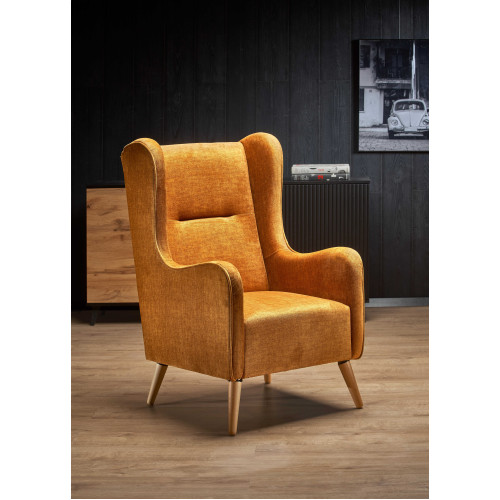 CHESTER leisure chair, color: honey (fabric 9. Amber) DIOMMI V-PL-CHESTER_2-FOT-MIODOWY