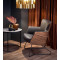 CHILLOUT leisure armchair dark grey / american walnut, legs - black DIOMMI V-PL-CHILLOUT-FOT-C.POPIEL/ORZECH AM.