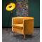 CLUBBY 2  leisure armchair mustard / natural DIOMMI V-PL-CLUBBY_2-FOT-MUSZTARDOWY