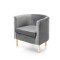 CLUBBY 2  leisure armchair grey / natural DIOMMI V-PL-CLUBBY_2-FOT-POPIELATY