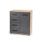 LIMA KM-2 chest, color: wotan oak / grey - matera DIOMMI V-PL-LIMA-KM2-WOTAN