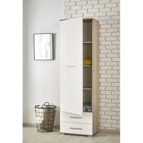 LIMA REG1, color: sonoma oak / white DIOMMI V-PL-LIMA-REG1-BIAŁY/SONOMA