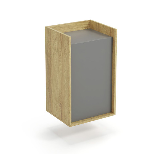 MOBIUS cabinet 1D color: hikora oak/grey DIOMMI V-PL-MOBIUS-SZAFKA_1D-SZARY