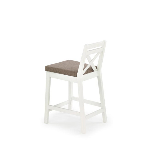 BORYS LOW bar stool, color: white / INARI 23 DIOMMI V-PL-N-BORYS_LOW-BIAŁY-INARI23